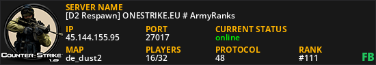 [D2 Respawn] ONESTRIKE.EU # ArmyRanks